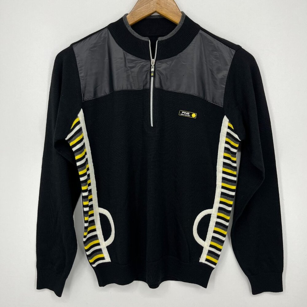 Ping Golf Sweatshirt Women's M Black 1/4 Zip‎ Pullover